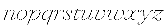 AgathaItalicVAR ExpandedThinContrastItalic Instance E59771e9 Font LOWERCASE