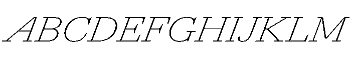 AgathaItalicVAR ExpandedThinItalic Instance 72446964 Font UPPERCASE