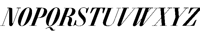 AgathaItalicVAR ExtraCondensedBoldContrastItalic Instance C700e478 Font UPPERCASE