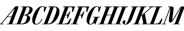 AgathaItalicVAR ExtraCondensedBoldItalic Instance Font UPPERCASE