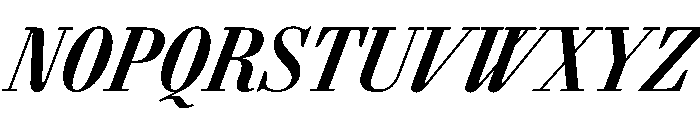AgathaItalicVAR ExtraCondensedBoldItalic Instance Font UPPERCASE