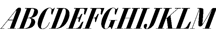 AgathaItalicVAR ExtraCondensedExtraBoldContrastItalic Instance Font UPPERCASE