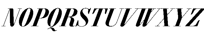 AgathaItalicVAR ExtraCondensedExtraBoldContrastItalic Instance Font UPPERCASE