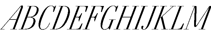 AgathaItalicVAR ExtraCondensedExtraLightContrastItalic Instance 7cfd11ff Font UPPERCASE