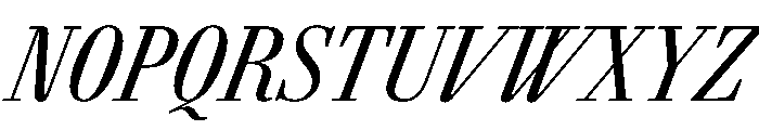 AgathaItalicVAR ExtraCondensedItalic Instance Font UPPERCASE