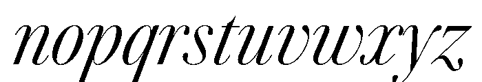 AgathaItalicVAR ExtraCondensedLightContrastItalic Instance Font LOWERCASE