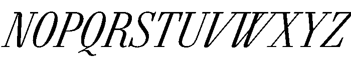 AgathaItalicVAR ExtraCondensedLightItalic Instance Font UPPERCASE