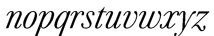AgathaItalicVAR ExtraCondensedLightItalic Instance Font LOWERCASE