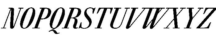 AgathaItalicVAR ExtraCondensedMediumItalic Instance Font UPPERCASE