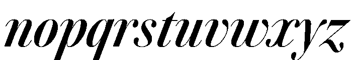 AgathaItalicVAR ExtraCondensedSemiBoldContrastItalic Instance Font LOWERCASE