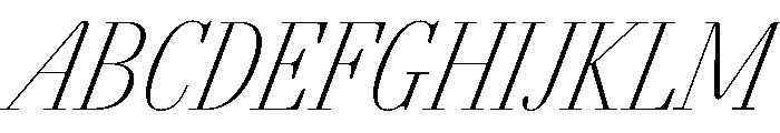 AgathaItalicVAR ExtraCondensedThinContrastItalic Instance B9c1b256 Font UPPERCASE