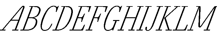 AgathaItalicVAR ExtraCondensedThinItalic Instance 83b8d5cc Font UPPERCASE