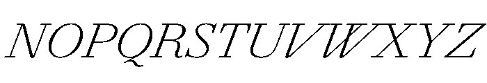 AgathaItalicVAR ExtraLightItalic Instance A9f9cc6f Font UPPERCASE