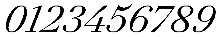 AgathaItalicVAR Italic Instance Font OTHER CHARS