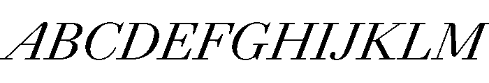 AgathaItalicVAR Italic Instance Font UPPERCASE