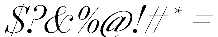 AgathaItalicVAR LightContrastItalic Instance Font OTHER CHARS