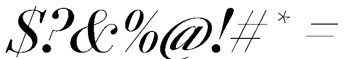 AgathaItalicVAR MediumContrastItalic Instance Font OTHER CHARS