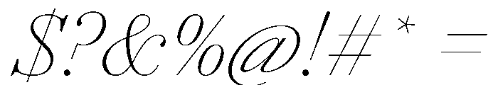 AgathaItalicVAR ThinContrastItalic Instance Font OTHER CHARS