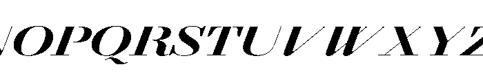 AgathaItalicVAR UltraExpandedBlackContrastItalic Instance 3697177e Font UPPERCASE