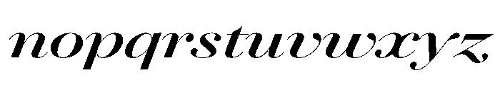 AgathaItalicVAR UltraExpandedBoldContrastItalic Instance 08e93f3f Font LOWERCASE