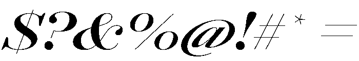 AgathaItalicVAR UltraExpandedBoldContrastItalic Instance Font OTHER CHARS