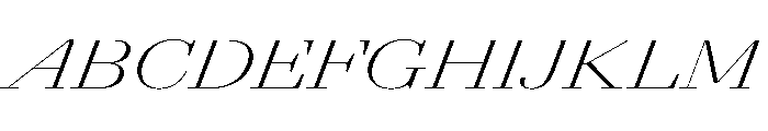 AgathaItalicVAR UltraExpandedExtraLightContrastItalic Instance 9effb64d Font UPPERCASE