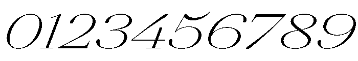 AgathaItalicVAR UltraExpandedExtraLightContrastItalic Instance Font OTHER CHARS