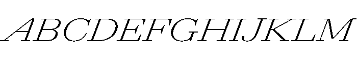 AgathaItalicVAR UltraExpandedExtraLightItalic Instance Dfb318ad Font UPPERCASE
