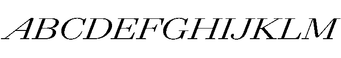 AgathaItalicVAR UltraExpandedItalic Instance 6bf6fa72 Font UPPERCASE