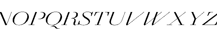 AgathaItalicVAR UltraExpandedLightContrastItalic Instance B9b490c8 Font UPPERCASE