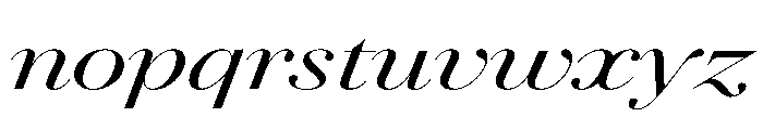 AgathaItalicVAR UltraExpandedMediumContrastItalic Instance E22e12f6 Font LOWERCASE