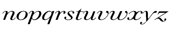 AgathaItalicVAR UltraExpandedMediumItalic Instance 3ab36776 Font LOWERCASE