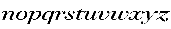 AgathaItalicVAR UltraExpandedSemiBoldItalic Instance Cf528fe8 Font LOWERCASE