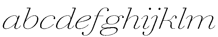 AgathaItalicVAR UltraExpandedThinContrastItalic Instance 542a923e FONT