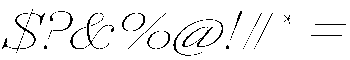 AgathaItalicVAR UltraExpandedThinContrastItalic Instance Font OTHER CHARS