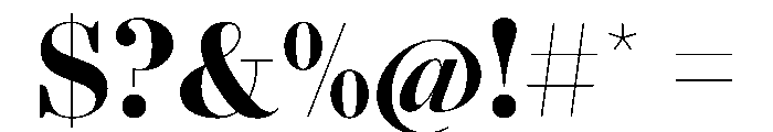 AgathaVAR CondensedBlackContrast Instance Font OTHER CHARS