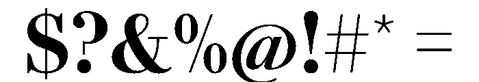 AgathaVAR CondensedExtraBold Instance Font OTHER CHARS