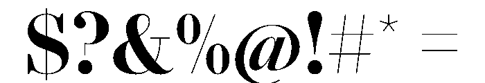 AgathaVAR CondensedExtraBoldContrast Instance Font OTHER CHARS