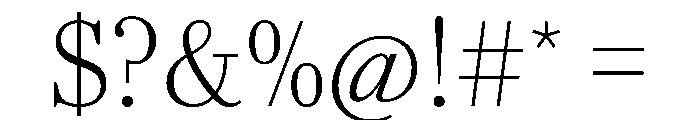 AgathaVAR CondensedExtraLight Instance Font OTHER CHARS