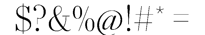 AgathaVAR CondensedExtraLightContrast Instance Font OTHER CHARS