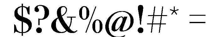 AgathaVAR CondensedSemiBold Instance Font OTHER CHARS