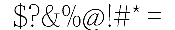 AgathaVAR CondensedThin Instance Font OTHER CHARS