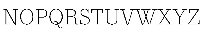 AgathaVAR CondensedThin Instance Font UPPERCASE