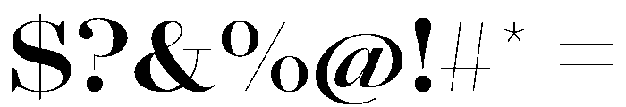 AgathaVAR ExpandedBoldContrast Instance Font OTHER CHARS