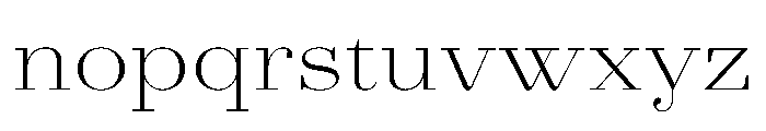 AgathaVAR ExpandedExtraLightContrast Instance Font LOWERCASE