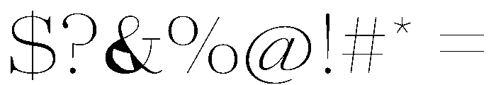 AgathaVAR ExpandedThinContrast Instance Font OTHER CHARS