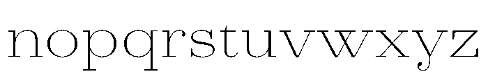 AgathaVAR ExpandedThinContrast Instance Font LOWERCASE