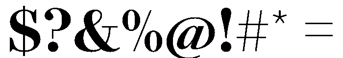 AgathaVAR ExtraBold Instance Font OTHER CHARS
