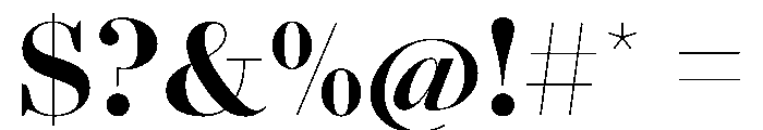AgathaVAR ExtraBoldContrast Instance Font OTHER CHARS