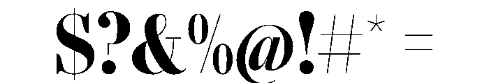 AgathaVAR ExtraCondensedBlackContrast Instance Font OTHER CHARS